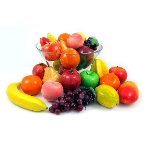 Assistência Técnica, SAC e Garantia do produto 13 Frutas Artificiais Variadas de Isopor com Uvas - para Fruteiras e Enfeite de Cozinha