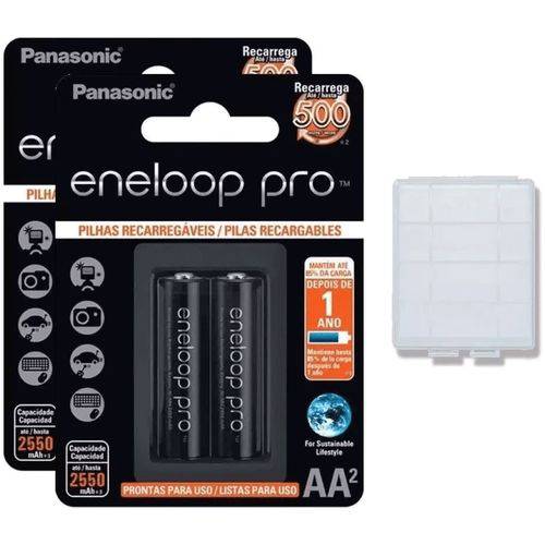 Assistência Técnica, SAC e Garantia do produto 4 Pilhas AA Recarregáveis Panasonic Eneloop Pro (2 Cartelas C/2 Pilhas Cada)