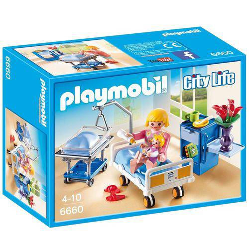 Assistência Técnica, SAC e Garantia do produto 6660 Playmobil Cidade Quarto de Maternidade com Mãe e Bebê