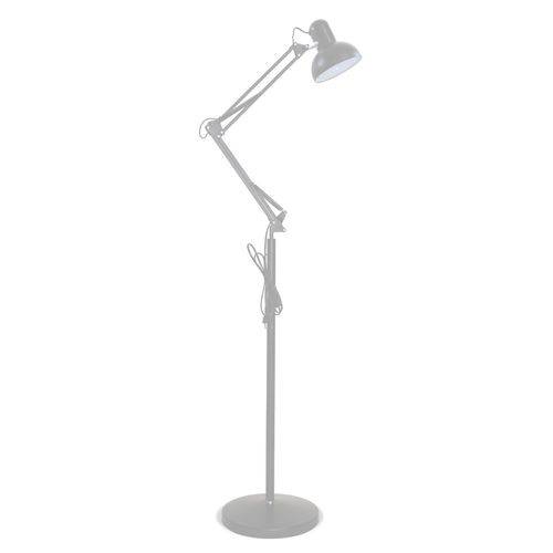Assistência Técnica, SAC e Garantia do produto Abajur Luminária Articulada Chão Pedestal Coluna Metal 1,90m Branco Lpf-101