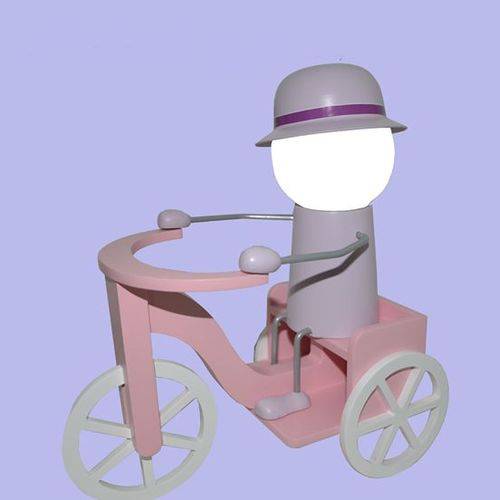 Assistência Técnica, SAC e Garantia do produto Abajur - Luminária Infantil LED - Triciclo Rosa