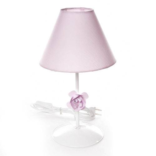 Assistência Técnica, SAC e Garantia do produto Abajur Metal Flor P Rosa Quarto Bebê Infantil Menina