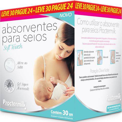 Assistência Técnica, SAC e Garantia do produto Absorvente para Seios Proctermilk Soft Touch Leve30 Pague24