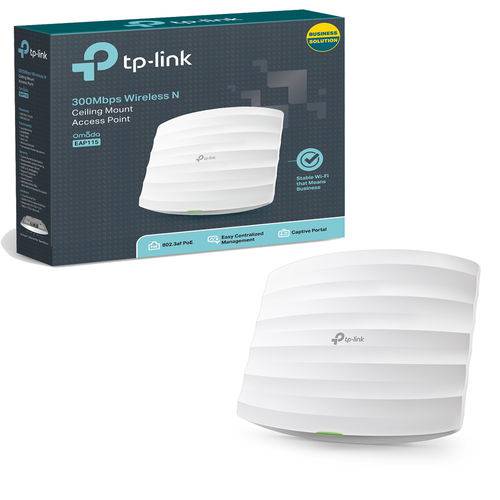 Assistência Técnica, SAC e Garantia do produto Acess Point TP-Link Omada N300 Mbps Montavel em Teto TP-Link - EAP115