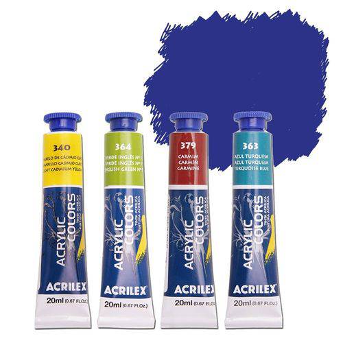 Assistência Técnica, SAC e Garantia do produto Acrylic Colors - 20ml - Azul Cobalto - 308 - Acrilex