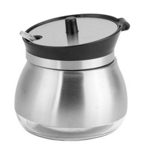 Assistência Técnica, SAC e Garantia do produto Açucareiro de Inox e Vidro com Colher 9x9cm - Unyhome