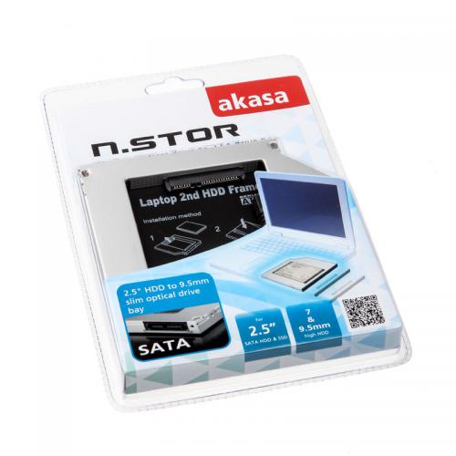 Assistência Técnica, SAC e Garantia do produto Adaptador AKASA N.Stor S9 para HD 2.5 SATA HDD & SSD, 7mm e 9.5mm - AK-OA2SSA-03 1669 1669
