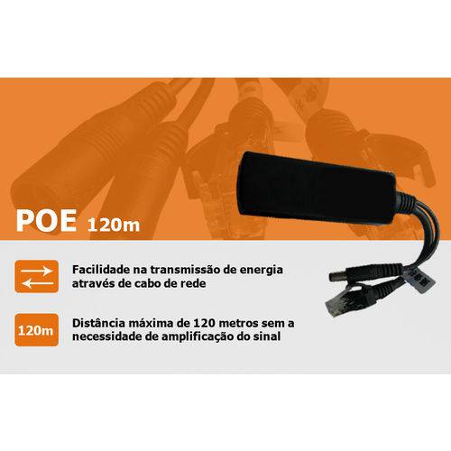 Assistência Técnica, SAC e Garantia do produto Adaptador Poe 120m Interno para Camera Ip 48v 12v 2a