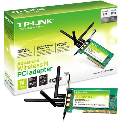 Assistência Técnica, SAC e Garantia do produto Adaptador Wireless PCI WN951N - TP-Link