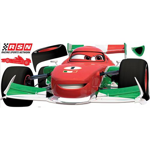 Assistência Técnica, SAC e Garantia do produto Adesivo de Parede Cars 2 Francesco Peel & Stick Giant Wall Decal Roommates Colorido (46x12,8x2,8cm)