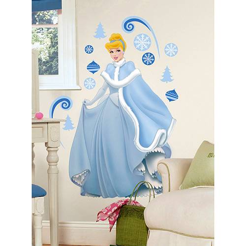 Assistência Técnica, SAC e Garantia do produto Adesivo de Parede Cinderella Holiday Add-On Wall Decals Roommates Colorido (46x12,8x2,8cm)