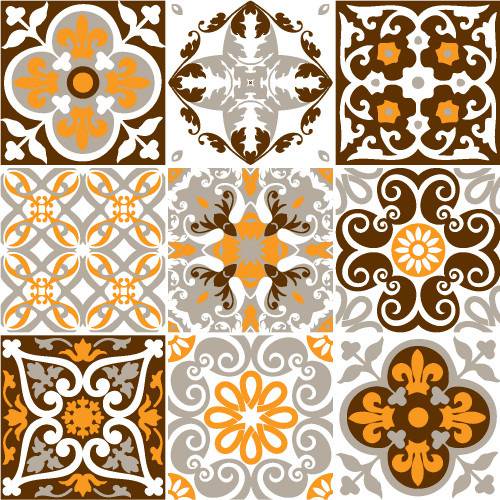 Assistência Técnica, SAC e Garantia do produto Adesivo de Parede Decorativo para Cozinha Stixx Azulejos Berlim Colorido (123x61cm)