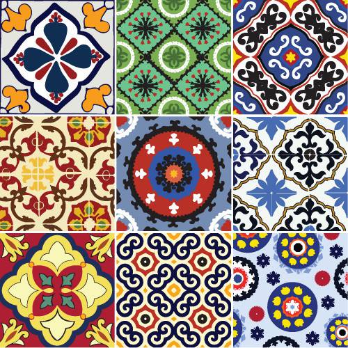 Assistência Técnica, SAC e Garantia do produto Adesivo de Parede Decorativo para Cozinha Stixx Azulejos Mexicanos Colorido (123x61cm)