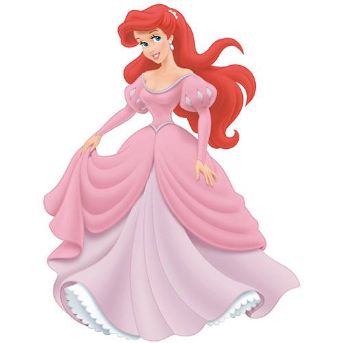 Assistência Técnica, SAC e Garantia do produto Adesivo de Parede Disney Princesas Ariel Giant Peel & Stick Wall Decal Roommates Rosa (101,6x45,7cm)