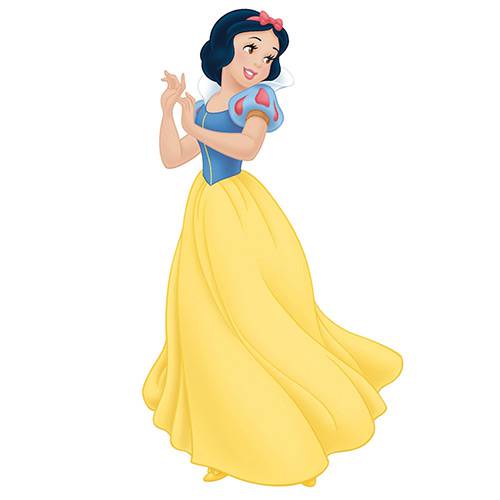 Assistência Técnica, SAC e Garantia do produto Adesivo de Parede Disney Princesas Branca de Neve Giant Peel & Stick Wall Decal Roommates Amarelo/Azul (101,6x45,7cm)