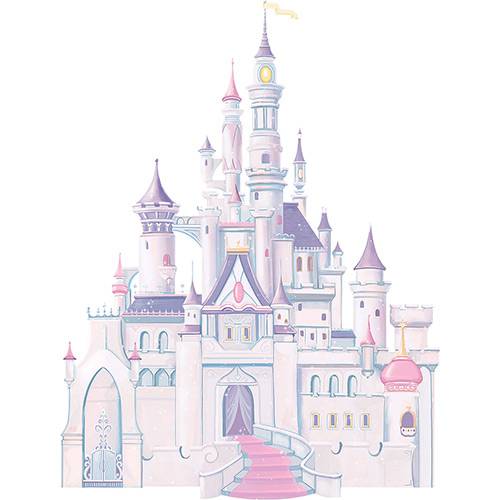 Assistência Técnica, SAC e Garantia do produto Adesivo de Parede Disney Princesas Princess Castle Roommates Lilás/Rosa (101,6x45,7cm)