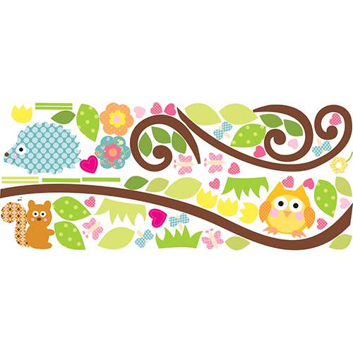 Assistência Técnica, SAC e Garantia do produto Adesivo de Parede Happi Scroll Branch Peel & Stick Wall Decals Roommates Colorido (101,6x22,9cm)