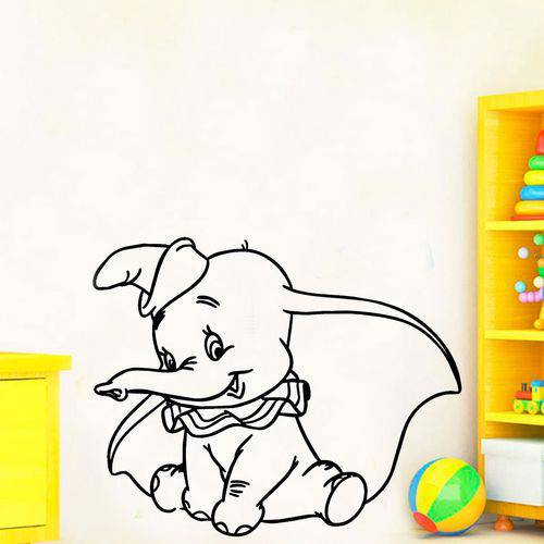 Assistência Técnica, SAC e Garantia do produto Adesivo de Parede Infantil Baby Dumbo