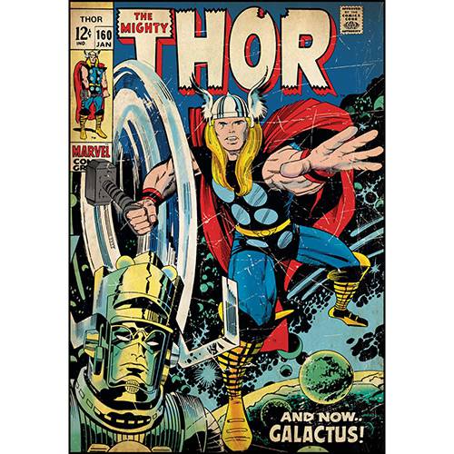 Assistência Técnica, SAC e Garantia do produto Adesivo de Parede Mighty Thor Comic Cover Giant Wall Decal Roommates Colorido (46x12,8x2,8cm)