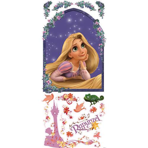 Assistência Técnica, SAC e Garantia do produto Adesivo de Parede Tangled Rapunzel Peel & Stick Giant Wall Decal Roommates Lilás/Amarelo/Rosa (101,6x45,7cm)