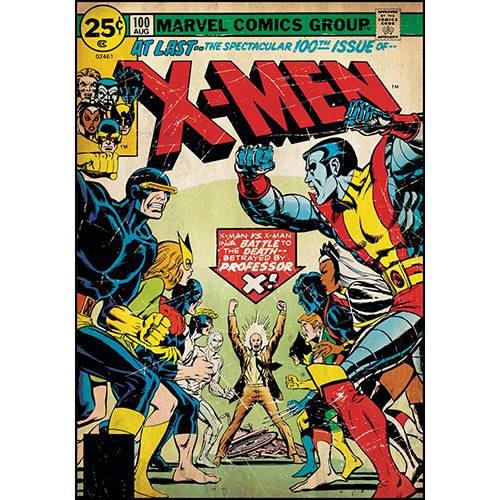 Assistência Técnica, SAC e Garantia do produto Adesivo de Parede X-Men Issue #100 Comic Cover Giant Wall Decal Roommates Colorido (46x12,8x2,8cm)