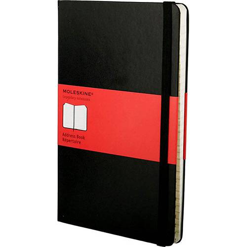 Assistência Técnica, SAC e Garantia do produto Agenda de Endereços Moleskine Preto Grande com Capa Dura