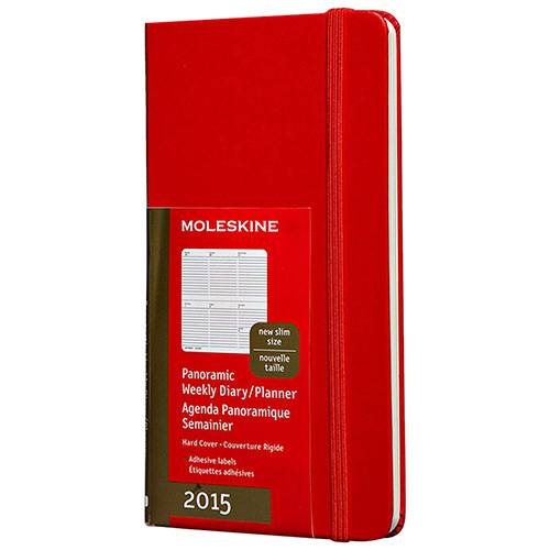 Assistência Técnica, SAC e Garantia do produto Agenda Semanal Moleskine Vermelho Panorâmica com Capa Dura - 2015