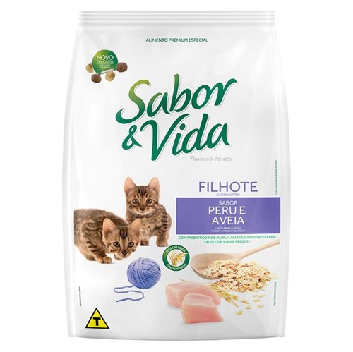 Assistência Técnica, SAC e Garantia do produto Alimento Gato Sab&Vid 1kg Filh Filh Peru Aveia