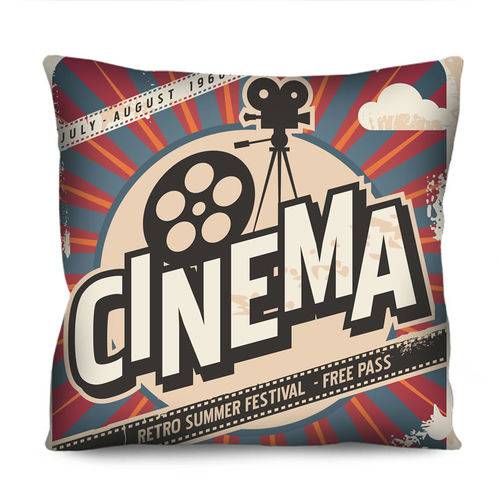 Assistência Técnica, SAC e Garantia do produto Almofada Decorativa Cinema Vintage 42x42cm