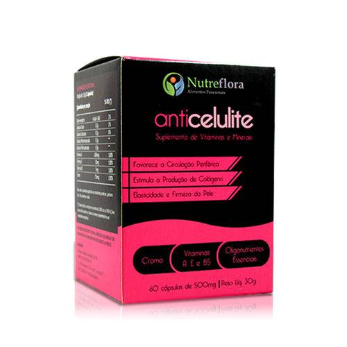 Assistência Técnica, SAC e Garantia do produto Anticelulite 500mg (60 Cápsulas) Nutreflora