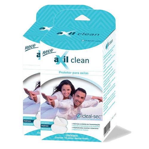 Assistência Técnica, SAC e Garantia do produto Antitranspirante para Camisa Axil Clean Absorvente-suor Axilas Ideal Sec Kit 2
