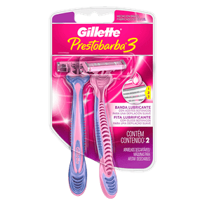 Assistência Técnica, SAC e Garantia do produto Aparelho de Barbear Gillette Prestobarba 3 Rosa C/ 2