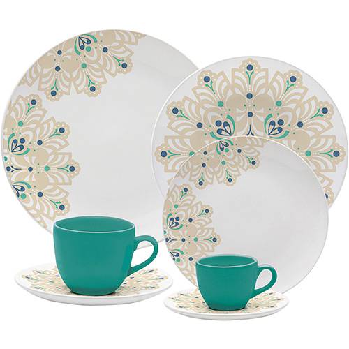 Assistência Técnica, SAC e Garantia do produto Aparelho de Jantar 30 Peças Porcelana Lindy Hop - Oxford Porcelanas