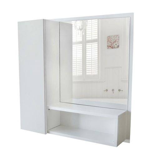 Assistência Técnica, SAC e Garantia do produto Armário Mdf para Banheiro, Espelho, Nicho Cores (Branco) - Dom Móveis