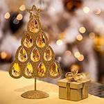 Assistência Técnica, SAC e Garantia do produto Árvore com Gotas de Acrílico Dourado - Christmas Traditions