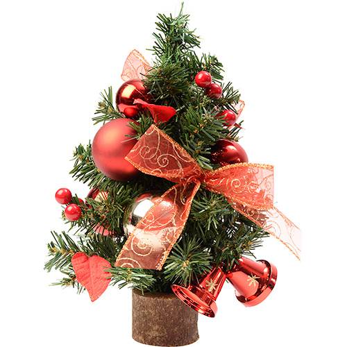 Assistência Técnica, SAC e Garantia do produto Árvore de Mesa Decorada com Bolas e Enfeites 38cm - Orb Christmas