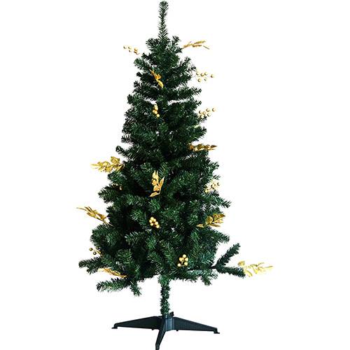 Assistência Técnica, SAC e Garantia do produto Árvore de Natal Decorada 1,5m 359 Galhos com Enfeites de Frutas Douradas e Pontas Natalinas Douradas - Orb Christmas