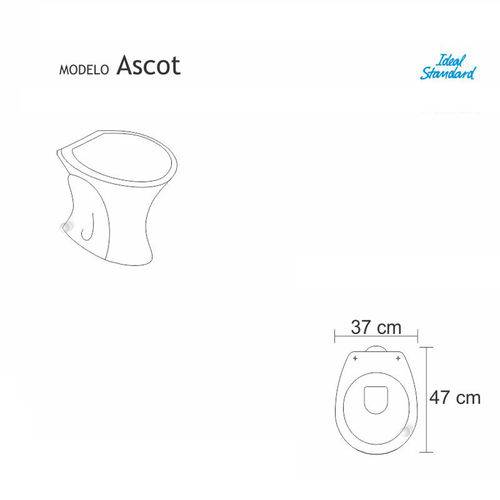 Assistência Técnica, SAC e Garantia do produto Assento Sanitário Poliéster com Amortecedor Ascot Neve (branco) para Vaso Ideal Standard