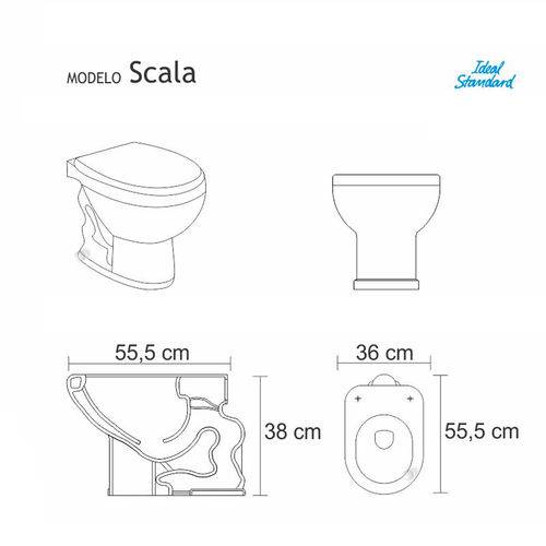 Assistência Técnica, SAC e Garantia do produto Assento Sanitário Scala Azul Cobalto para Louça Ideal Standard