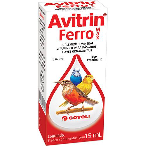 Assistência Técnica, SAC e Garantia do produto Avitrin Ferro P/ Pássaros e Aves Ornamentais - Avitrin