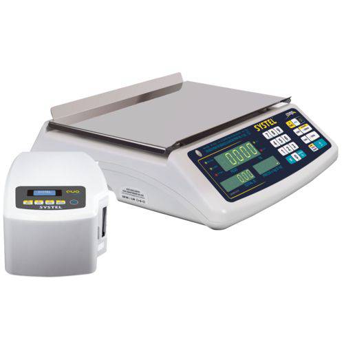 Assistência Técnica, SAC e Garantia do produto Balança 15kg + Impressor Etiquetas Marca Systel - Branca
