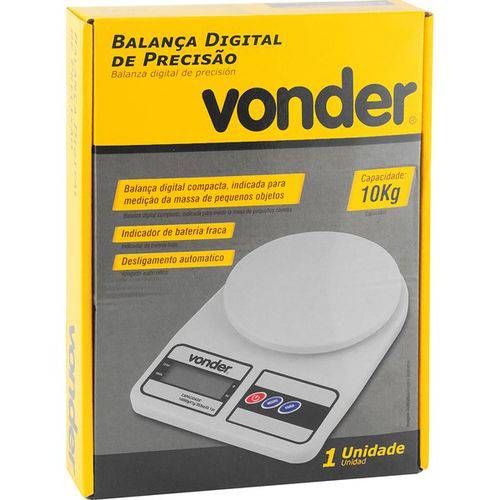 Assistência Técnica, SAC e Garantia do produto Balança Digital de Precisão Eletrônica 1 Grama Até 10 Kg VONDER Branca