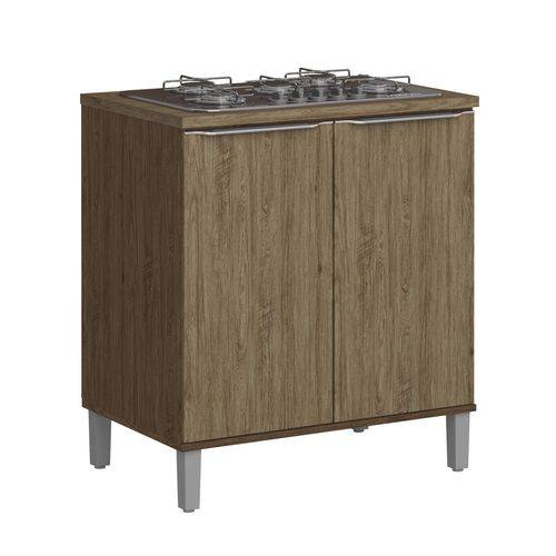 Assistência Técnica, SAC e Garantia do produto Balcão de Cozinha para Cooktop 2 Portas e Pés Lis Decibal Cedro/Wood