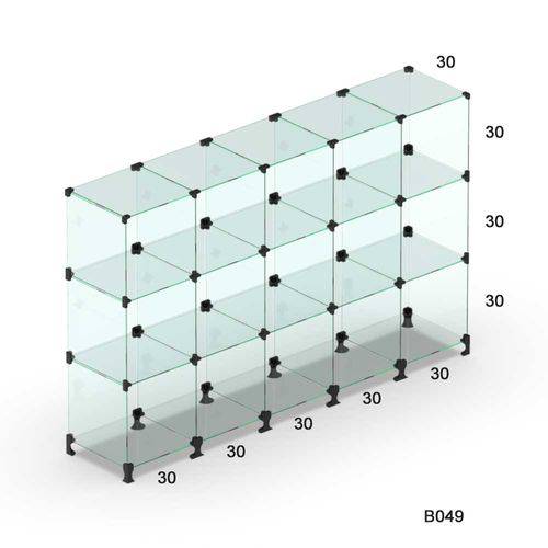 Assistência Técnica, SAC e Garantia do produto Balcão de Vidro para Loja e Atendimento, Quarto ou Cozinha 15 Divisórias - Bar049- 1,50 X 1,00 X 0,30