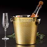Assistência Técnica, SAC e Garantia do produto Balde para Champagne/Vinho 4,5L 22cm Gold em Aço Inox - La Cuisine