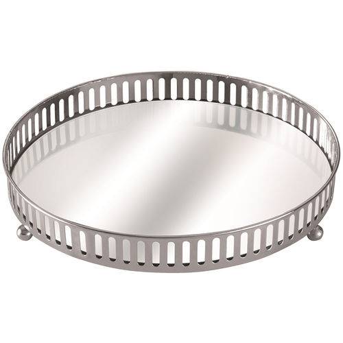 Assistência Técnica, SAC e Garantia do produto Bandeja Prata em Metal com Espelho