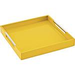 Assistência Técnica, SAC e Garantia do produto Bandeja Quadrada Laqueada com Alças Tramontina Design Collection Amarelo 400x400mm