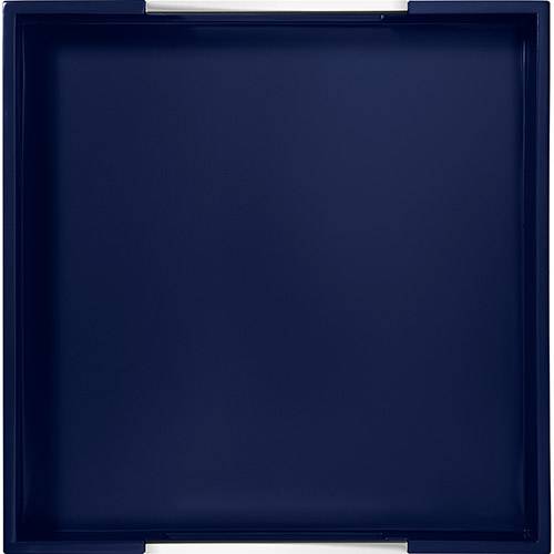 Assistência Técnica, SAC e Garantia do produto Bandeja Quadrada Laqueada com Alças Tramontina Design Collection Azul 40x40cm