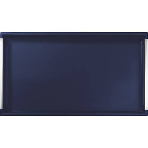 Assistência Técnica, SAC e Garantia do produto Bandeja Retangular com Alça Tramontina Design Collection Laqueada Azul 50x34 Cm