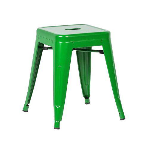 Assistência Técnica, SAC e Garantia do produto Banqueta Baixa Iron Tolix - Industrial - Aço - Vintage - Verde Bandeira